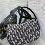 Christian Dior Small CD Besace Bag Dark Blue